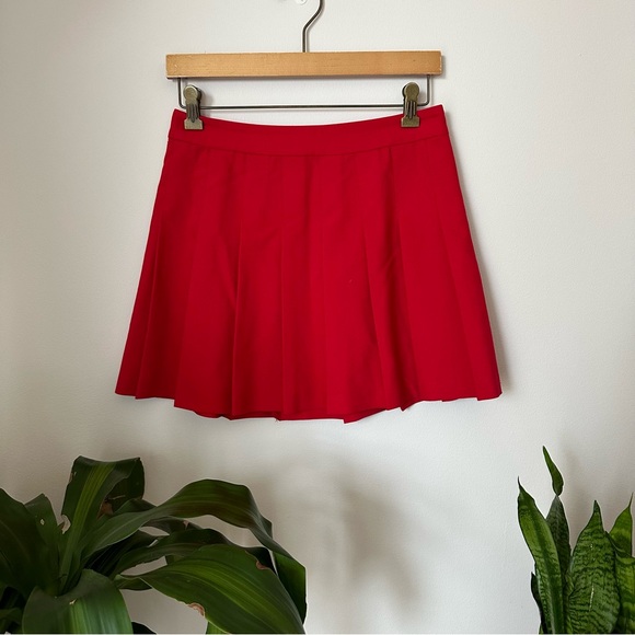 Sunday Best Olive Mini Pleated Skirt - Picture 1 of 5